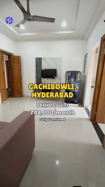 First frame of 1BHK in Gachibowli, Hyderabad property Reel