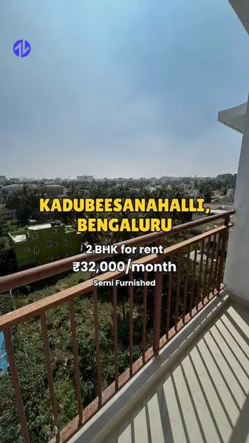 First frame of 2BHK in Kadubeesanahalli, Bengaluru property Reel