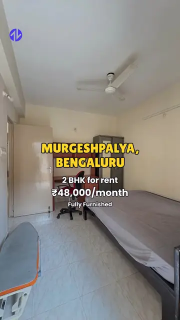 First frame of 2BHK in Murgeshpalya, Bengaluru property Reel
