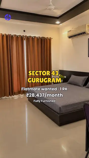 First frame of 1RK in Sector 43, Gurugram property Reel
