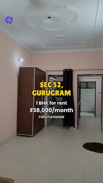 First frame of 1BHK in SEC 52, Gurugram property Reel