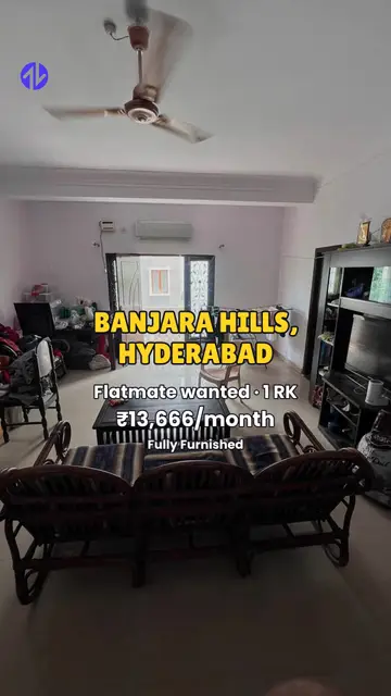 First frame of 1RK in Banjara Hills, Hyderabad property Reel