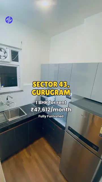 First frame of 1BHK in Sector 43, Gurugram property Reel
