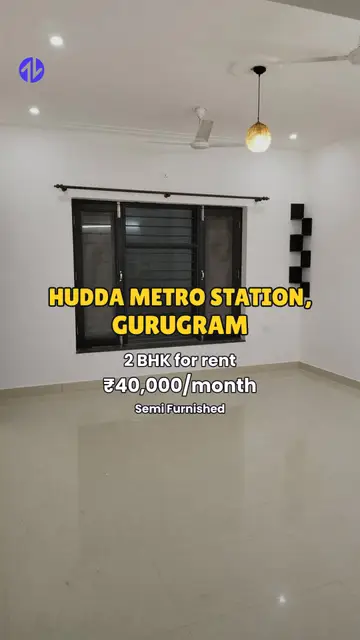 First frame of 2BHK in Hudda Metro station, Gurugram property Reel