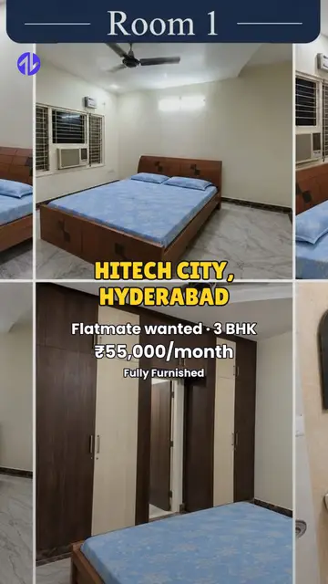 First frame of 3BHK in Hitech City, Hyderabad property Reel