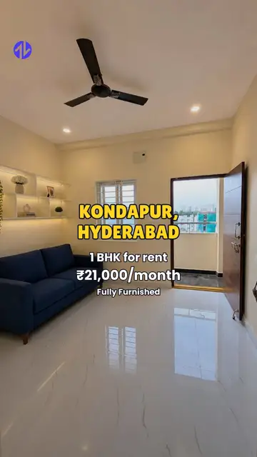 First frame of 1BHK in Kondapur, Hyderabad property Reel