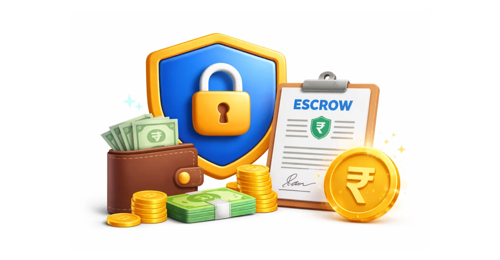 Confirm terms with escrow support