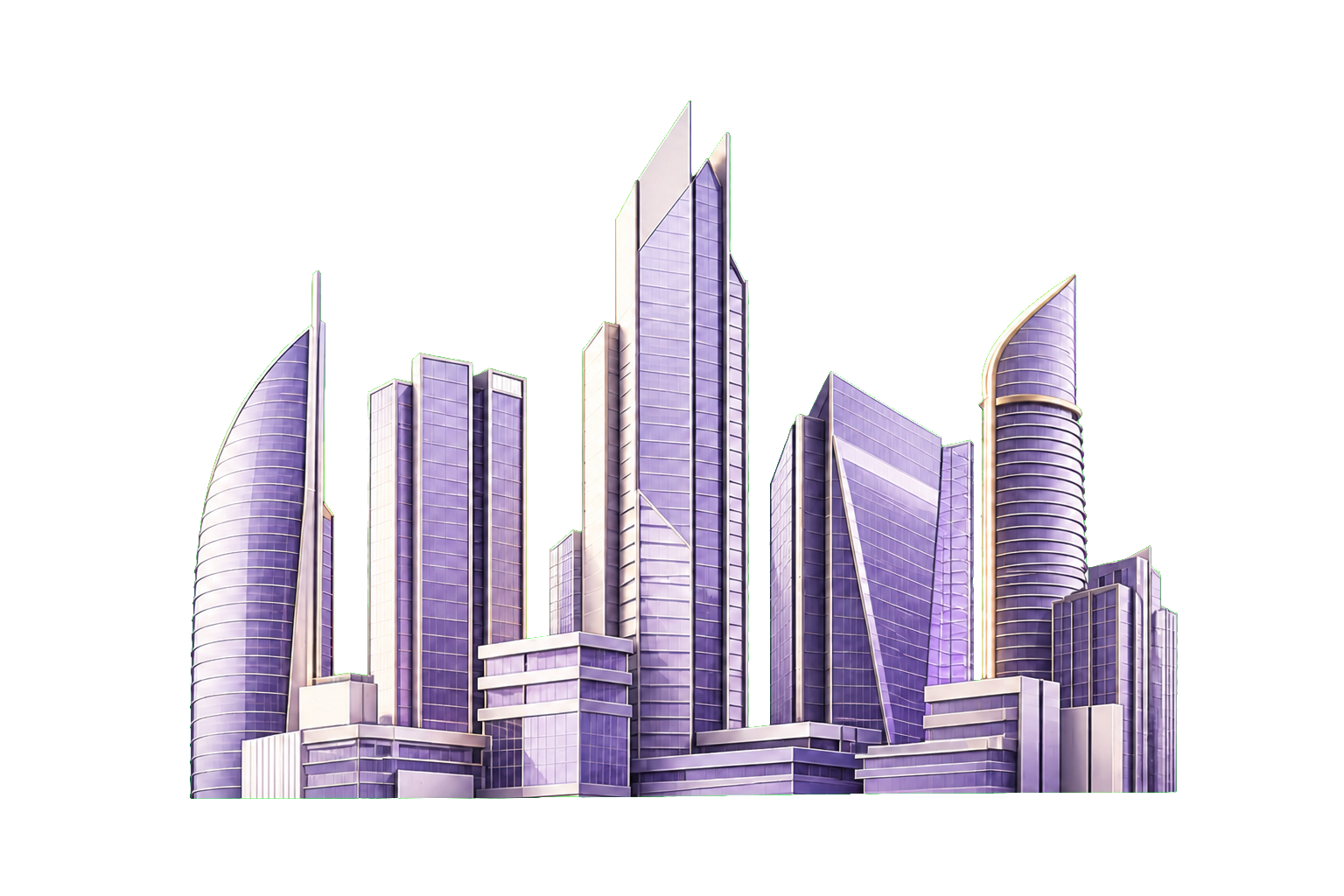 Gurugram city landmark illustration